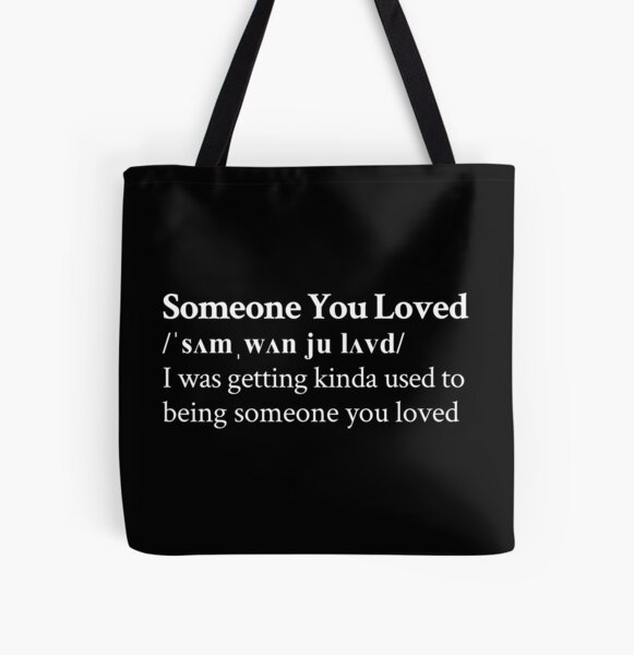 Lewis Capaldi Aesthetic Quote Lyrics Black All Over Print Tote Bag RB1306 product Offical lewis capaldi Merch
