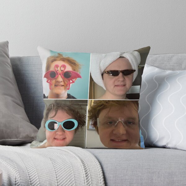 Lewis Capaldi collage Throw Pillow RB1306 product Offical lewis capaldi Merch